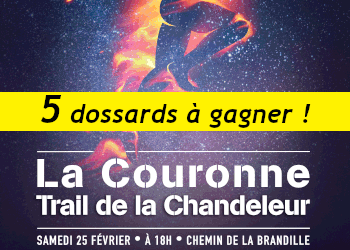 5 dossards Couronne trail de la chandeleur 2023 (Charente)