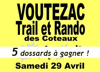 5 dossards Trail des Coteaux 2023 (Corrèze)