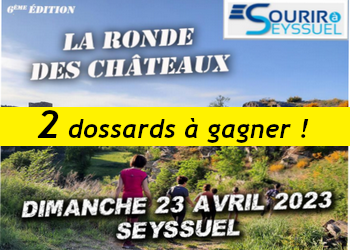 2 dossards Ronde des châteaux 2023 (Isère)