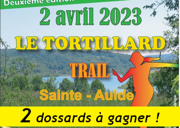 2 dossards Trail Le Tortillard 2023 (Seine et Marne)