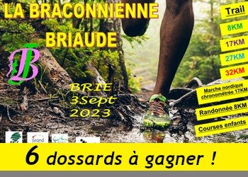 6 dossards Braconnienne Briaude 2023 (Charente)