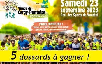 5 dossards Course du Souffle de Cergy-Pontoise 2023 (Val d'Oise)