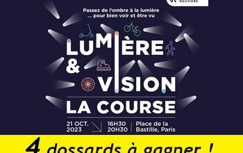 4 dossards Lumière et Vision - la Course 2023 (Paris)