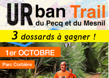 3 dossards Urban Trail du Pecq et Mesnil 2023 (Yvelines)