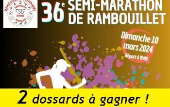 2 dossards Semi-marathon de Rambouillet 2024 (Yvelines)