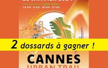 2 dossards Cannes Urban Trail 2024 (Alpes Maritimes)