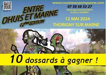 10 dossards Entre Dhuis et Marne 2024 (Seine et Marne)