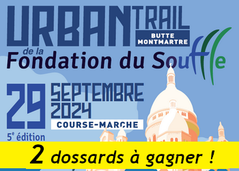 2 dossards Urban Trail de la Butte Montmartre 2024 (Paris)