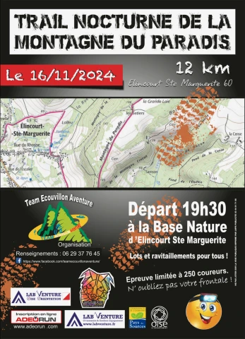 Trail nocturne montagne du Paradis