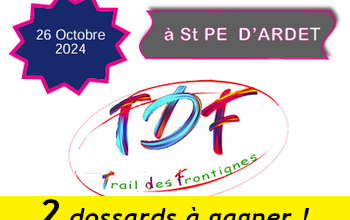 2 dossards Trail des frontignes 2024 (Haute Garonne)