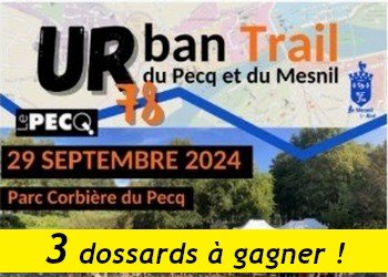 3 dossards Urban Trail du Pecq et Mesnil 2024 (Yvelines)