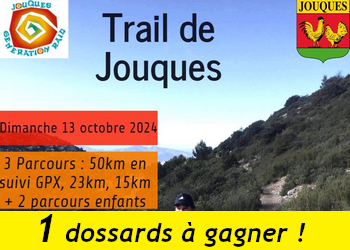 1 dossards Trail de Jouques 2024 (Bouches du Rhône)