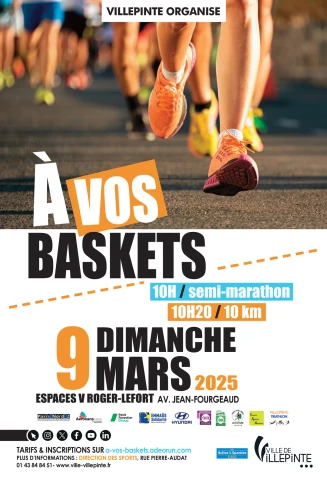 A vos baskets, 10 km et semi-marathon de Villepinte