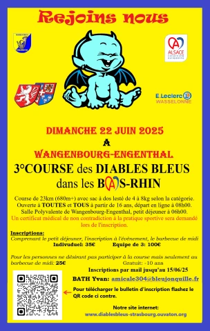 Course des Diables Bleus dans le Bas Rhin