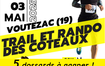 5 dossards Trail des Coteaux 2025 (Corrèze)