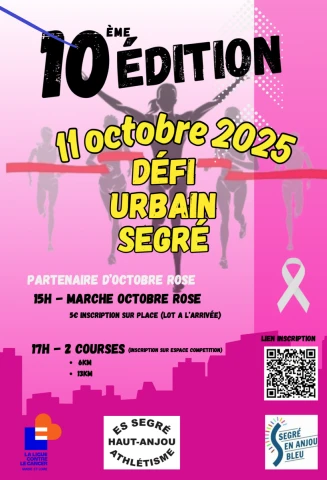 Trail Urbain et Marche Octobre Rose SEGRE